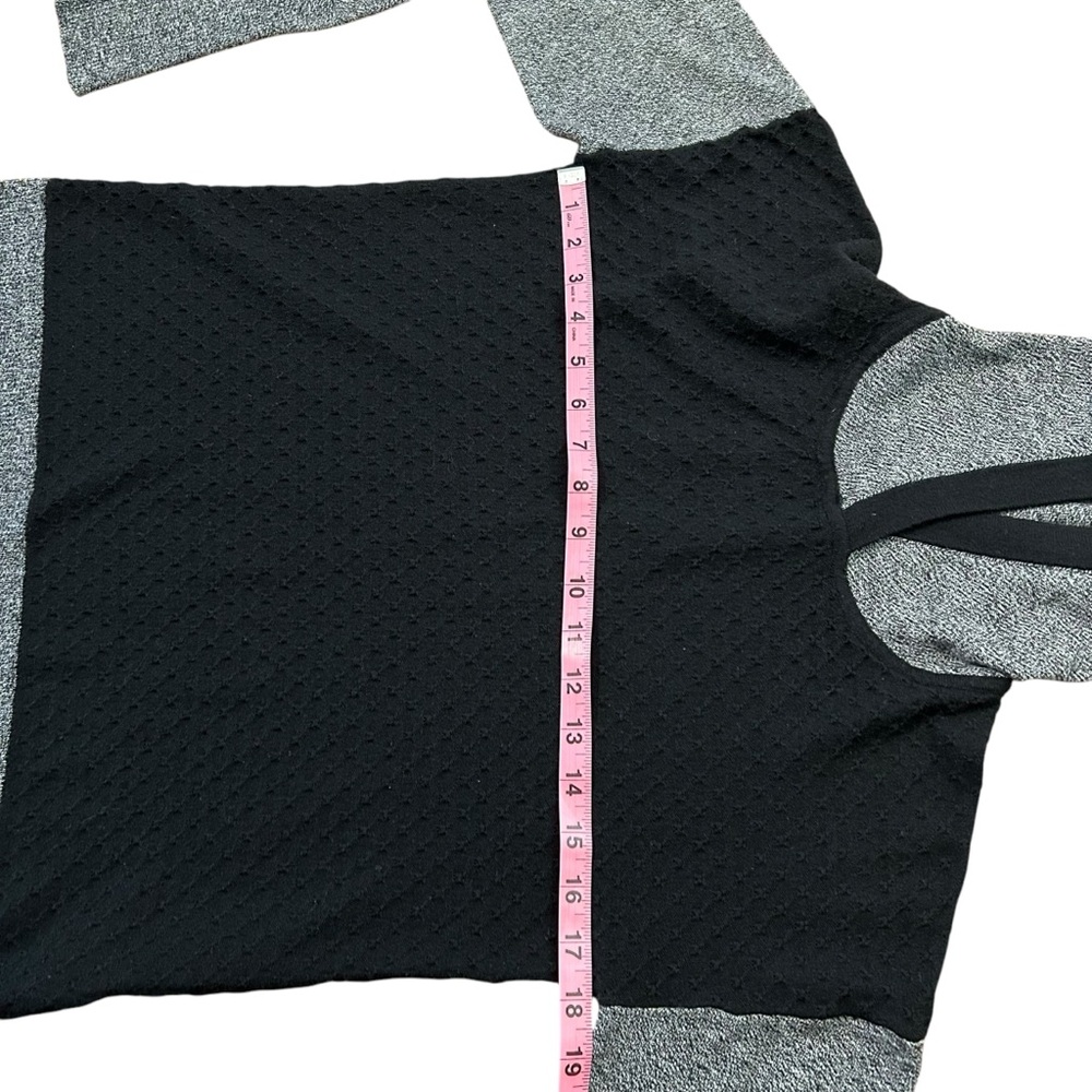 Smartwool Shadow Pine Hoodie‎ Sweater Merino Blend Black Gray Small - Picture 6 of 11